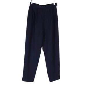 Vintage Miss Pendleton Wool Pants Womens Size 8 Made‎ in USA Navy Blue Academia